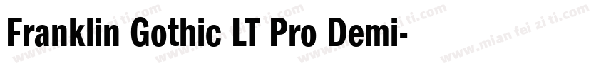 Franklin Gothic LT Pro Demi字体转换